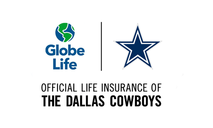 Globe Life, official life insurance of the Dallas Cowboys